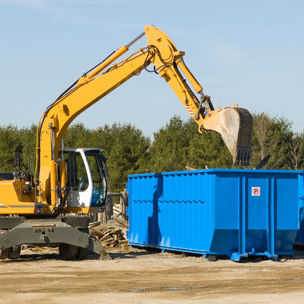 can i choose the location where the residential dumpster will be placed in Elgin North Dakota